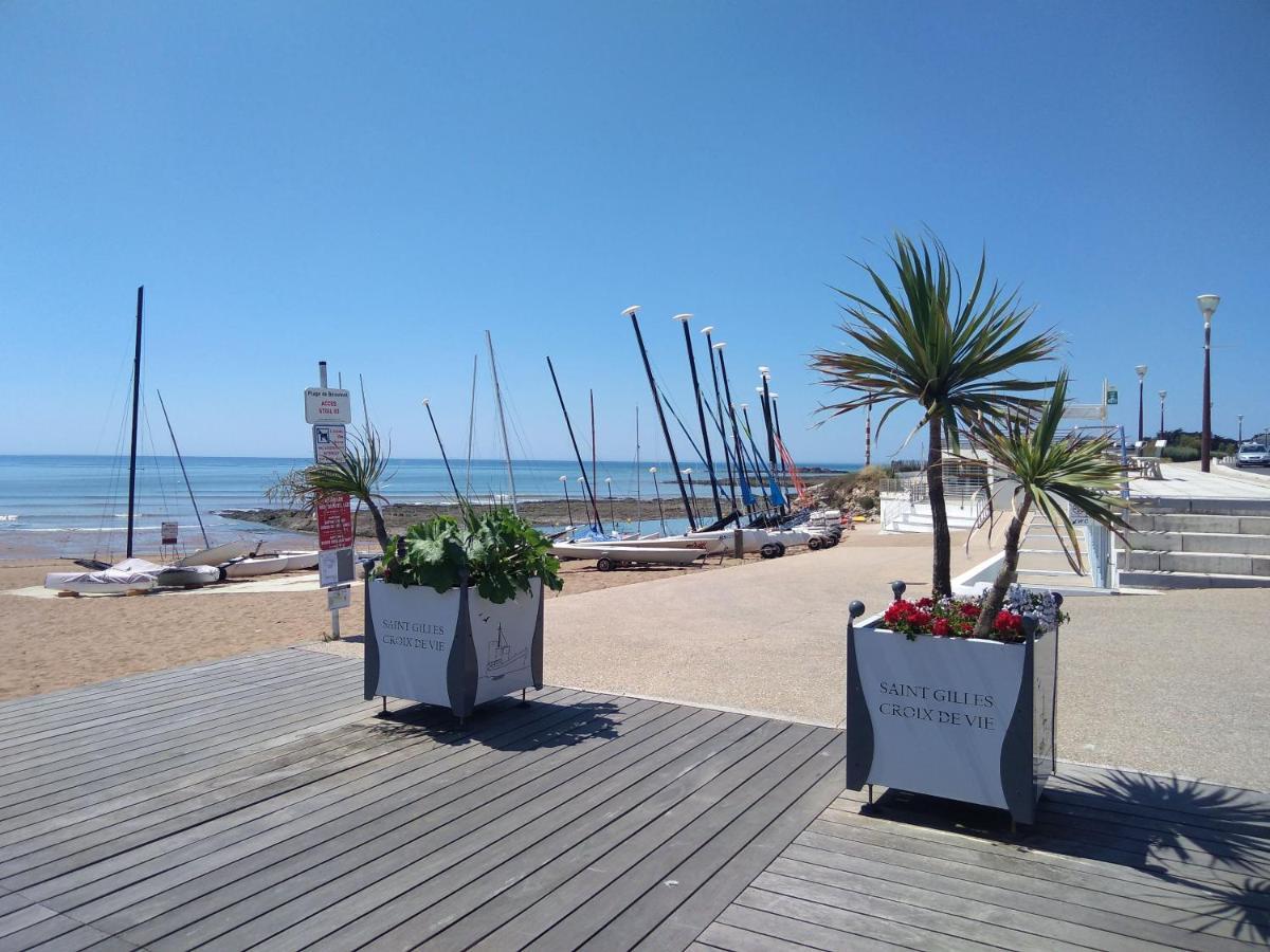 Maison Boisvinet Saint-Gilles-Croix-De-Vie, 4-5 P, Belle Cour Interieure, 200M Plage Kültér fotó
